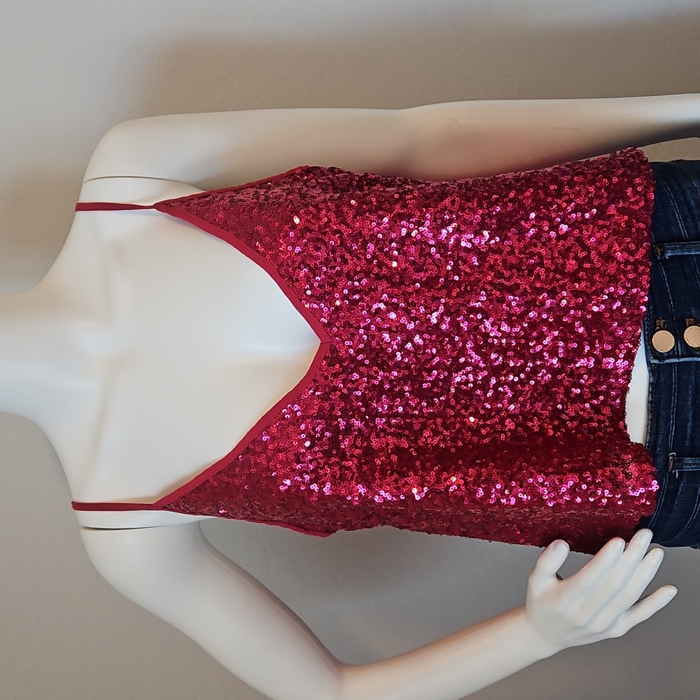 NWT sequin top